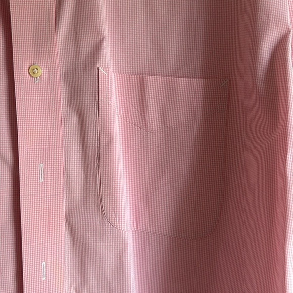 Tommy Hilfiger Classic Pink Check Dress Shirt, Size L (16.5, 34-35) - Picture 4 of 11